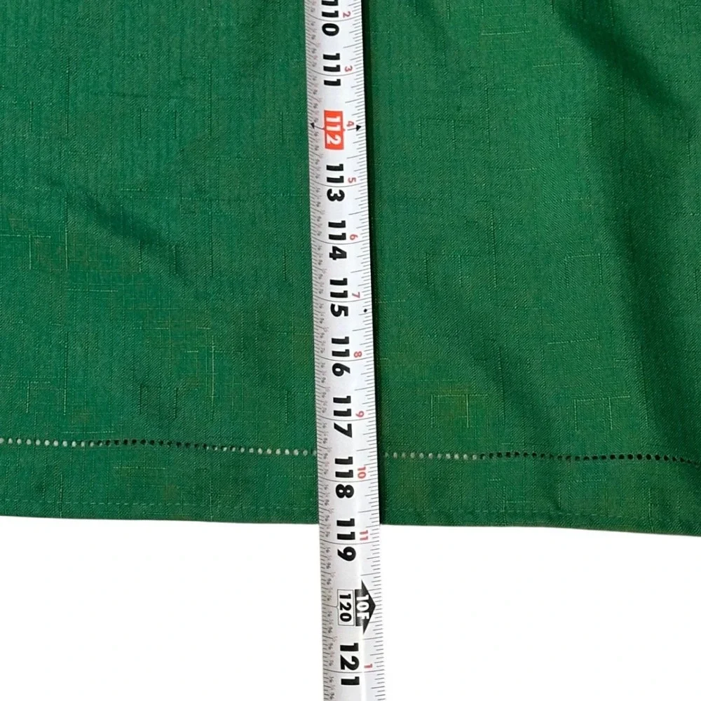 Holiday Things‎ Green Tablecloth 120x60 Rectangle Linen Look Linens N Things